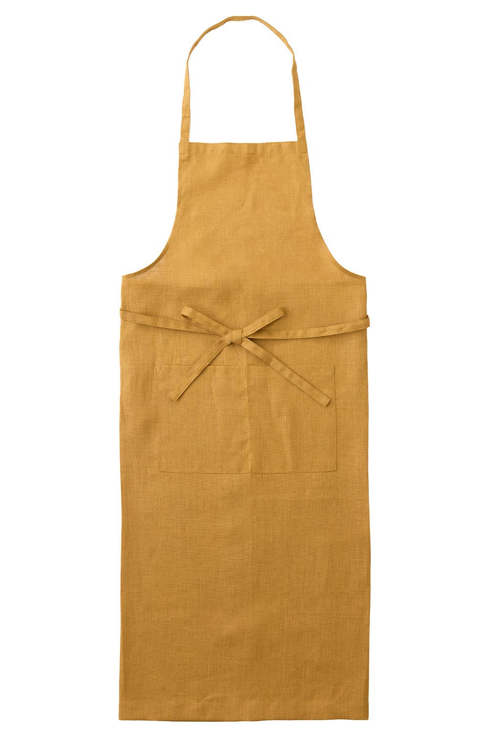 Linen Full Apron Mustard Gold